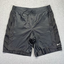 Nike Silver Tag Basketball Gym Shorts Men s L Large Black Gray Vintage Y2K