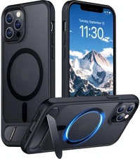 Temdan Magnetic Compatible with iPhone 12 Pro Max Case, Built-in Invisible Ki...