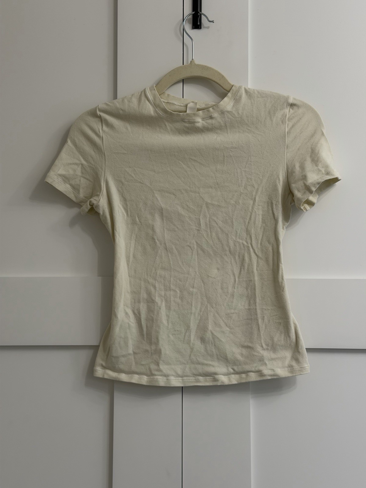 PRELOVED Skims Cotton Jersey T-Shirt SMALL