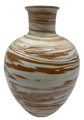 Vintage Bitossi Marbleized Italian Art Pottery Vase 11.5X7in CE20
