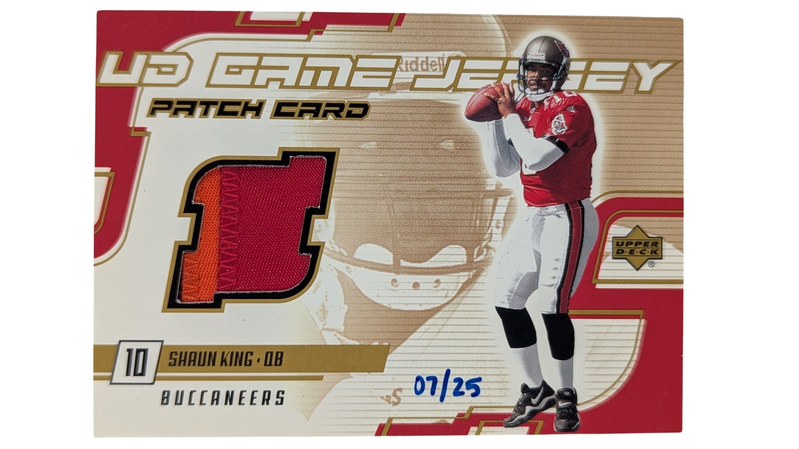 2000 UD Game Jersey Shaun King Patch Card 07/25 #SK-P