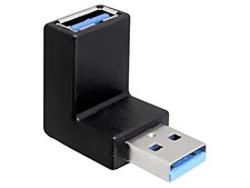 65339 Adaptador USB 3.0 USB A Hembra,USB A Macho 90° arriba/abajo DELOCK