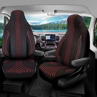 Wohnmobil SitzbezüGe Passend FüR Niesmann Bischoff Flair 1040 L (Schwarz-Rot)
