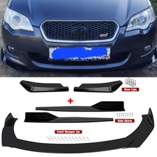 For Subaru Front Bumper Lip Chin Spoiler Body Kit Splitter Side Skirt
