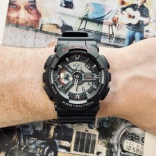 Casio G-Shock GA-110-1A Black Red | Genuine Japan Import | Boxed | In UK Stock