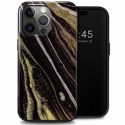 Selencia Vivid Back Cover Apple iPhone 15 Pro Max - Chic Marble