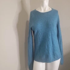Adrienne Vittadini XL Cashmere 2-ply sweater sweatshirt pullover soft crew neck
