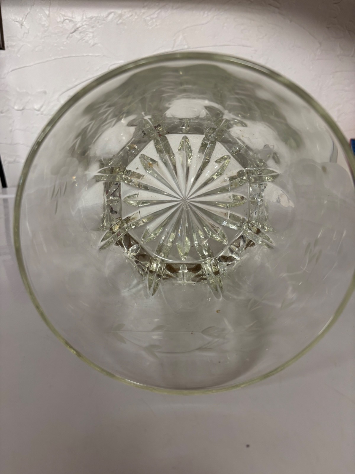 crystal ice bucket vintage