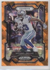 2023 Panini Prizm Orange Ice Prizm Michael Gallup #79 00jz