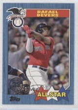 2022 Series 2 1987 Topps All-Star Baseball Blue Rafael Devers #87AS-45 0p83
