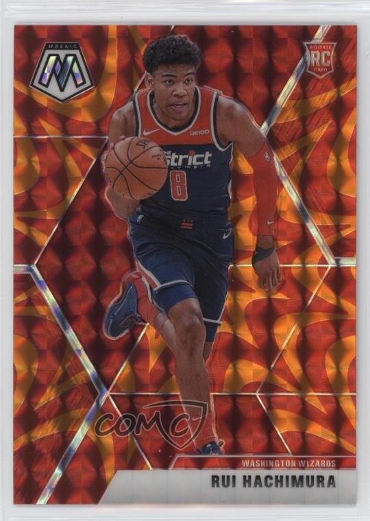 2019-20 Panini Mosaic Rookies Reactive Orange Prizm Rui Hachimura #231 0b7z