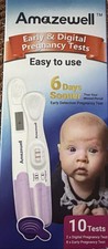 Amazewell Easy to use- early detection Pregnancy test - 6 days sooner 10 Tests