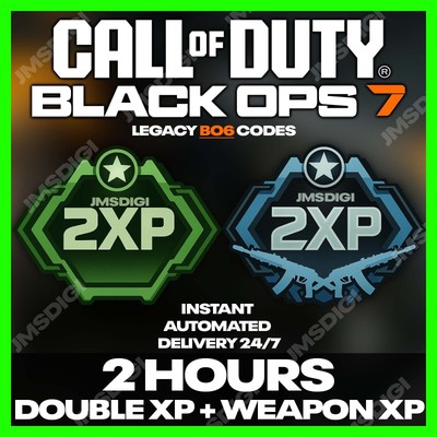Call of Duty Black Ops 7 (BO7)   2 Hours DUAL XP 2XP 2WXP | BO6 Codes | Global 
