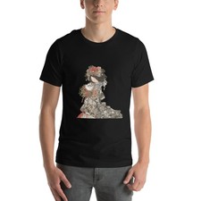 Edo Period "Beauty  Spirit" Shirt  Traditional Japanese Art  Ukiyo-e Kimono