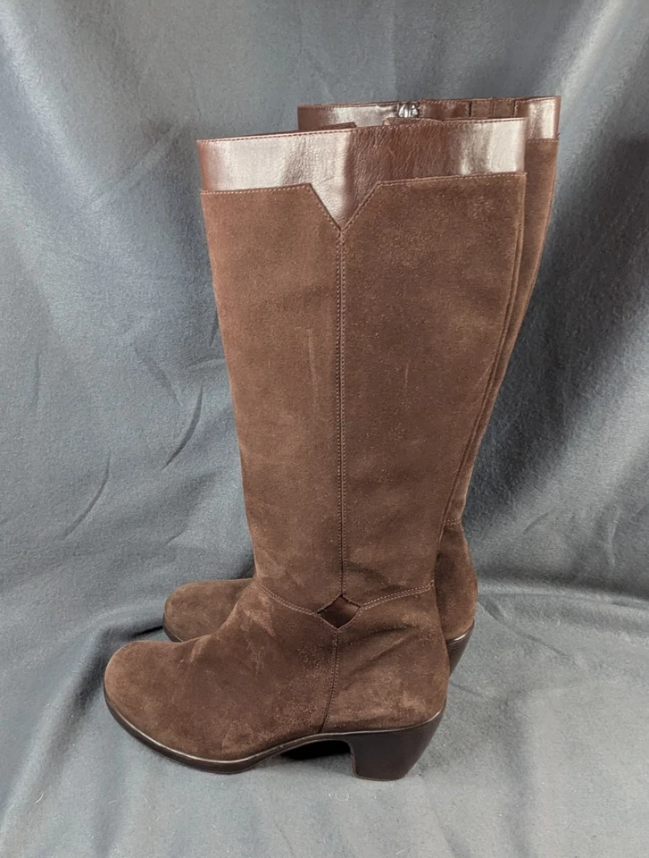 Botas Dansko Bella para mujer talla 8 38 altas de gamuza marrón Foto 2 de 4