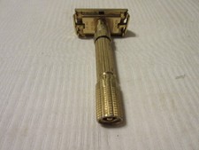 Vintage Gillette Gold Fat Boy Adjustable Safety Razor 1960 F2 As Is Read
