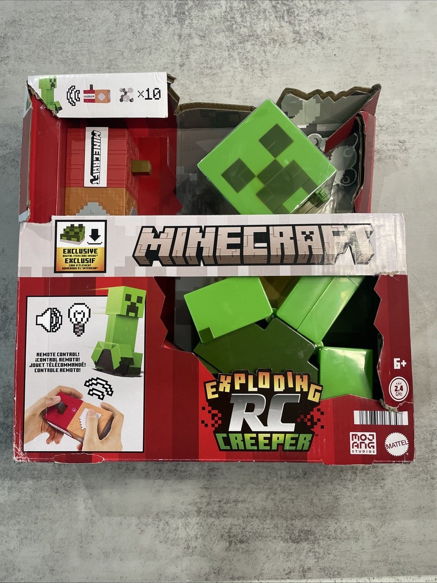 Box damage* NEW Minecraft Mattel Exploding RC Creeper Remote