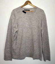 Men's Redvanly Merino Wool Crewneck Sweater Luxury Comfort Sz L