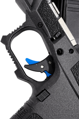 #ad #ad Adjustable Black Trigger shoe w Bar amp; Blue Safety for Glock 17 19 26 34 Gen 3 $35.80