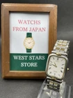 [Excellent] Vintage SEIKO DOLCE 9530-5050 Silver Rectangle Quartz Men's JAPAN