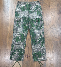 Vintage Mossy Oak Pants Mens S 32x31 Shadow Leaf Original Camo Cargo Hunt USA