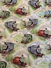 Pair Of Vintage 1980’s Thomas The Tank Engine & Friends Curtains Retro GC