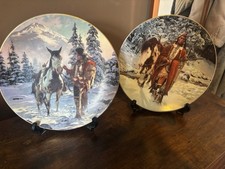 bundle of Two Hamilton collective Native American plates display plates 1993