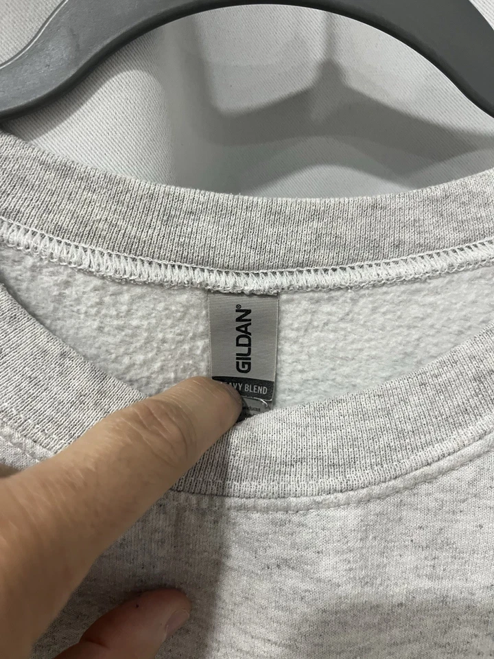 Vintage Florida State Seminoles Sweatshirt Gildan Sz L FSU Light Gray - Image 3 of 4