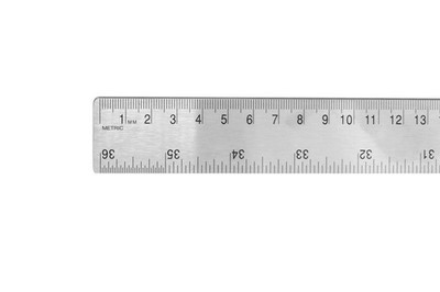 Pacific Arc Stainless Steel 36 Inch Metal Ruler Non-Slip Cork B