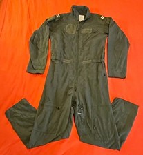 Propper CWU-27/P Flight Suit Coveralls Men's 44L Sage Green Nomex USAF Captain