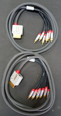 2 Rocketfish HD Component Video/Stereo Gaming Cables Rf-Xbxcv Xbox 360 in