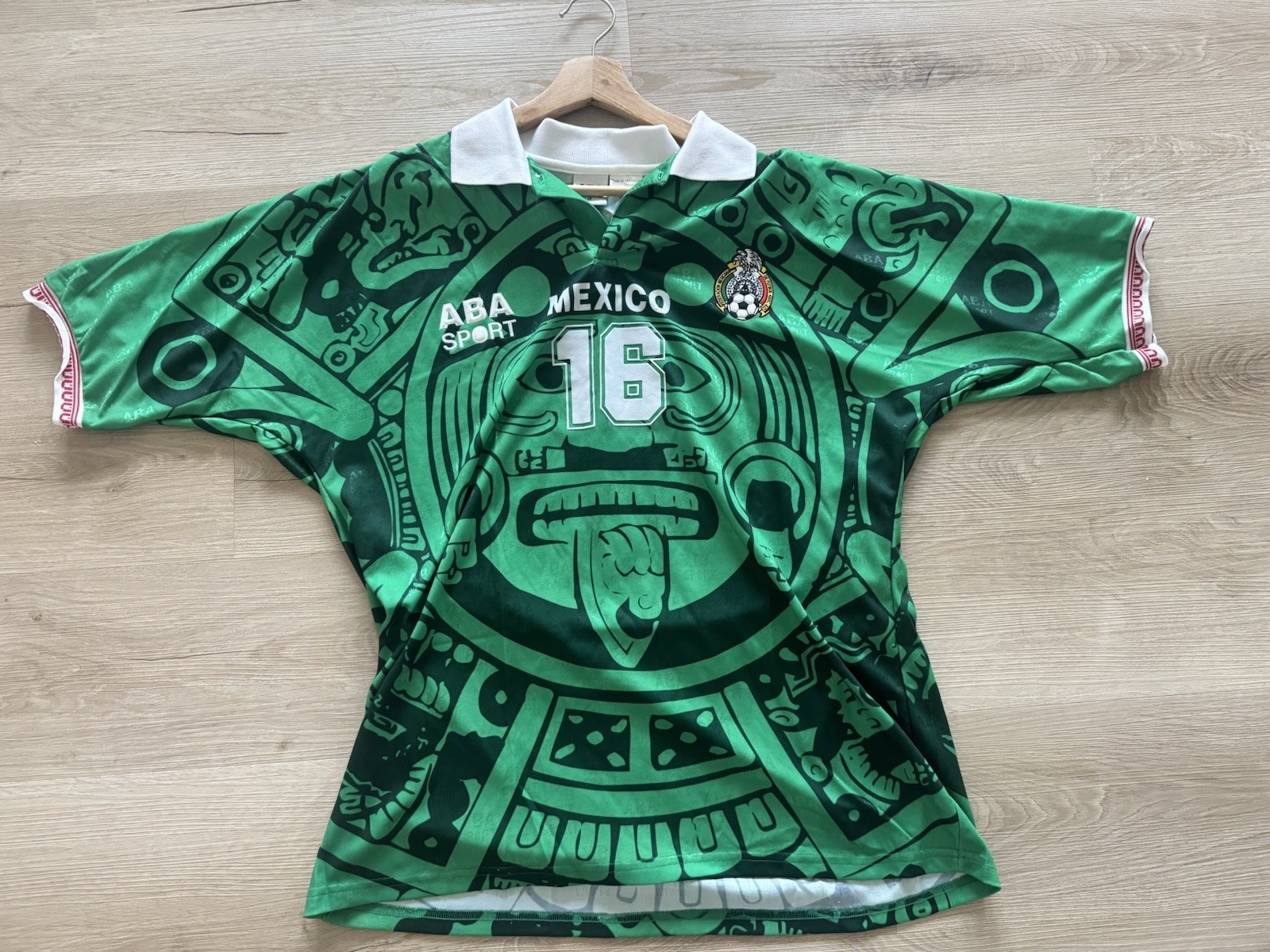 Aba Mexico 1997 Home Jersey Game Worn Copa America Vs Peru Player Issue Utileria