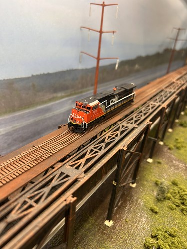 Tablero personalizado Kato escala N GE C44-9W 9WL Canadian National CN #2513 con DCC | Condition: Used