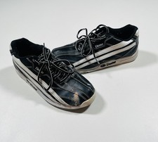 Dexter Jack Bowling Shoes Lace-Up Mens 8M Black White Slide-Rite Universal B2251