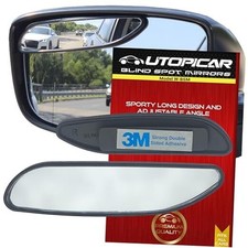 Long Blind Spot Car Mirror Aesthetic Convex Mirrors - Side Mirror Black