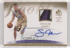 2007-08 SP Authentic Rookie Authentics 499/599 Spencer Hawes #122 Patch Auto h2o