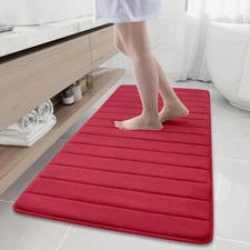 Buganda Memory Foam Bath Mat, 60 x 24, Ultra Soft and Non-Slip Bathroom Rugs,...