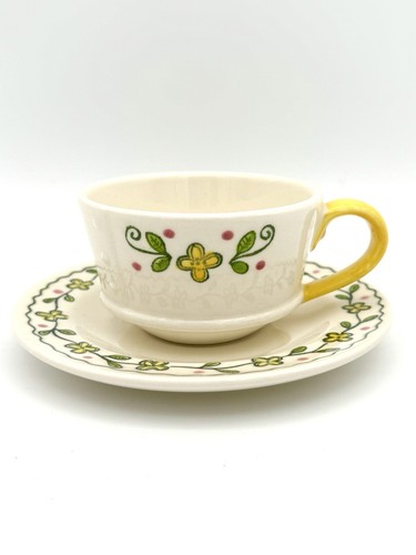 Poppytrail Metlox Happy Time - flache Tasse & Untertasse, 4er Set - Bild 2 von 6