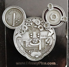 Disney Mechanical Characters Mickey Head Icon Pin~2009~Pin # 71355~NEW ON CARD!