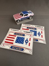 Decal set for AW Cuda Funny Car Patriotic 4th of July 250 YRS V4 OLD GLORY