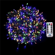 Vickerman X22G100 73 ft. 1000 Light LED 8 Function Cluster Set with Green Wir...