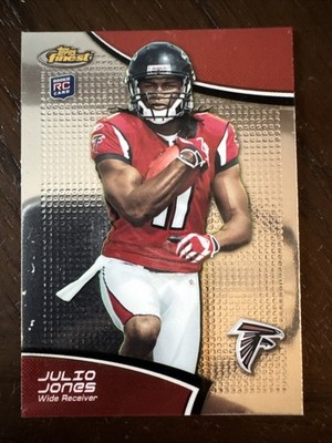 2011 JULIO JONES FINEST #12 RC ROOKIE ATLANTA FALCONS ALABAMA CRIMSON TIDE