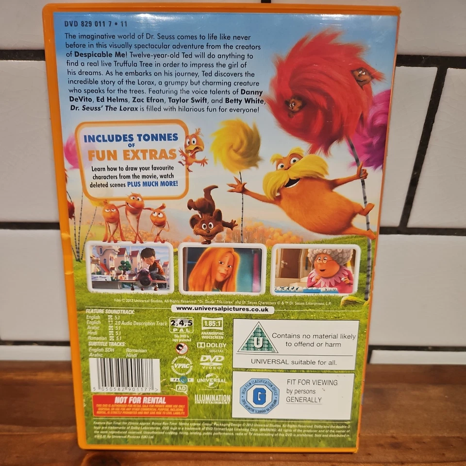 The Lorax (DVD, 2012) - Image 2 of 4