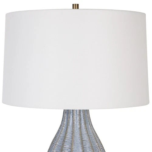 Uttermost 30161-1 Veston 28" Tall Ceramic Table Lamp - Blue - Picture 4 of 7