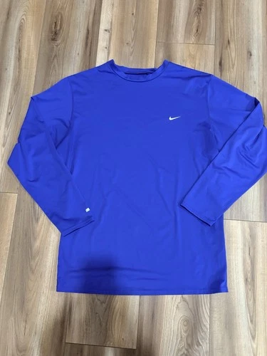 Nike Dri-Fit Compression Shirt Crewneck Men’s 3XL Royal Blue Long Sleeve