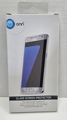 Tempered Glass Samsung Galaxy S7  Shatter Resistant Screen Protector Guard NIP