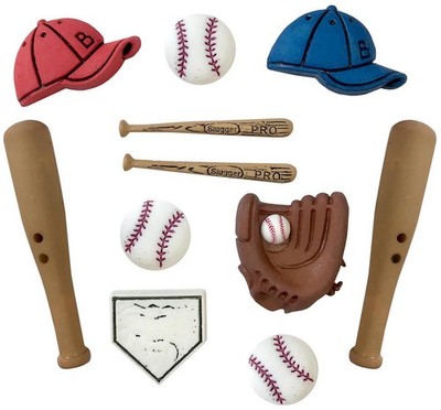 Buttons Galore Theme Buttons-Baseball