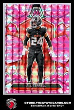 2024 Mosaic Football #12 A.J. Terrell Atlanta Falcons Pink Camo NFL