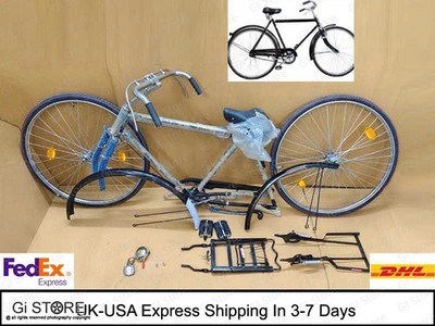 Roadster Cycle City Bike Bicycle Single Speed Black For Adults + Stand & Carrier