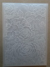 3D Flowers Embossing Folders, Textured Embossed, transparent